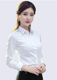 Sơ Mi Nữ Dài Tay Trắng L