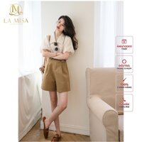 Sơ mi tay phồng ngắn phong cách hàn quốc, sơ mi tay ngắn form đứng dáng ML(02) La MiSa Clothes