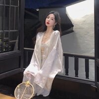 So Moon Cá Rô Hoa Mới Phong Cách Trung Hoa Nữ Ren Jacquard Top Áo Khoác Nữ 24.12.31
