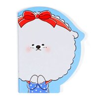 Sổ Morning Glory Stitch Bonjour Bichon 32J 82764 - Mẫu 1 - Nền Xanh