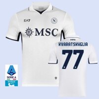 Số người hâm mộ 2024 / 25 S.S.C. Áo bóng đá và áo thun sân khách Napoli S-4XL
