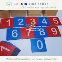 Số nhám - Bộ 10 số MONMIN (Montessori Sandpaper Numbers)