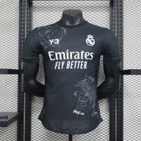 Số phát hành cầu thủ 24 / 25 Áo bóng đá màu đen Real Madrid Y3 SIZE S-2XL