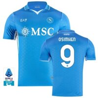 Số phát hành của người hâm mộ S-XXXXL 24 / 25 S.S.C. Áo bóng đá sân nhà và áo thun Napoli có thể thêm tên và số của bạn