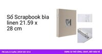 Sổ Scrapbook bìa linen 21.59 x 28 cm