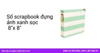 Sổ scrapbook đựng ảnh xanh sọc 10.5"