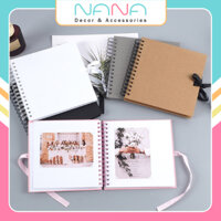 Sổ Scrapbook Love - Album Dán Ảnh Handmade Size Vuông 80 Trang