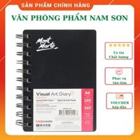 Sổ Sketch Mont Marte - Sổ vẽ chì gáy lò xo Visual Art Diary 110gsm A3,A4,A5,A6 120Page - A6