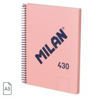 Sổ Tay A4 Milan, Gáy Xoắn, giấy trơn, 80 tờ, 95 gr/m², bộ sưu tập 430 since 1918