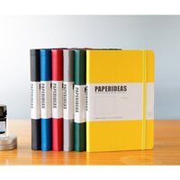 Sổ tay bìa cứng có vỏ da PU, kích thước A5, trang lưới trống, sổ tay lưới đơn giản.