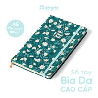 Sổ tay bìa da cao cấp Etoxic Flowers A5 giấy 100GSM không lem thấm 196 trang 4 loại ruột