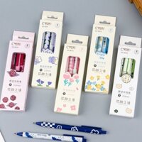 Sổ tay Bút Gel Bút bi đen Bút mực 0,5mm 4 Gói Văn phòng phẩm Bút ký văn phòng VP150 - AW150