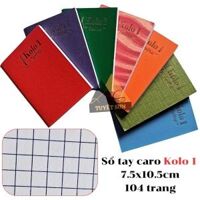 Sổ tay caro Kolo 1 7.5x10.5cm 104 trang