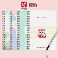 Sổ tay caro lò xo B5 TUANVIET BOOKS 200 trang, phù hợp ghi chép, nhật ký - Combo 4 số giao ngẫu nhiên