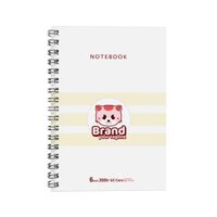 Sổ tay caro lò xo B5 TUANVIET BOOKS 200 trang, phù hợp ghi chép, nhật ký - TRẮNG