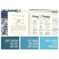 Sổ tay còng, lò xo planner 120 trang  - thivo584