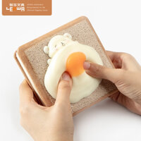 Sổ tay cute ghi chép A6 bìa da PU mẫu trứng ốp 212 trang làm quà tặng sang trọng
