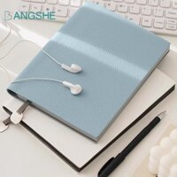 Sổ tay da BANGSHE, Notepad kinh doanh bằng da Litchi dày, Đường ngang đơn giản A5 Hồ sơ cuộc họp tinh tế Văn phòng