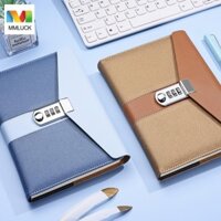 Sổ tay da PU MMLUCK, Trang dày tỏa sáng Tạp chí có thể khóa được, Thời trang A5 rực rỡ Đường ngang Da vuông Tạp chí viết