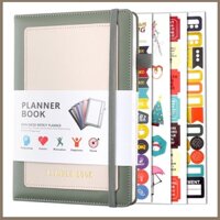 Sổ Tay Đặt Mục Tiêu Hiệu Quả Sổ Tay Ghi Chú Lập Kế Hoạch Hàng Tuần, Hàng Tháng A5, Planner Book, Khóa Dây 240 Trang