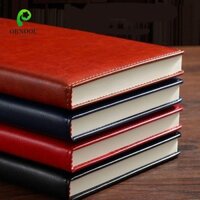 Sổ tay doanh nhân bìa cứng ORNOOU B5, Bao da PU dày A5 Sổ tay văn phòng, 240 trang Vintage Sổ tay vuông A5 lớn chống nước Viết Notepad