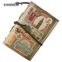 Sổ tay du lịch KANNERT, Tạp chí cổ điển cổ điển, Nhật ký du lịch Miếng đệm viết bằng da có thể đổ lại Quà tặng