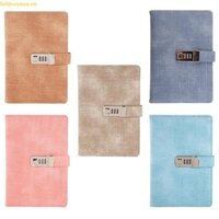 Sổ tay Fol A5 có khóa mật khẩu Da Chương trình nghị sự Nhật ký Tuần kế hoạch Notepad School