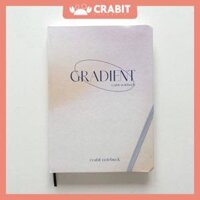 Sổ tay ghi chép dotgrid Crabit 130gsm làm bullet journal - Gradient Trắng