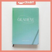 Sổ tay ghi chép kẻ ngang Crabit 130gsm làm bullet journal - Gradient Xanh lá