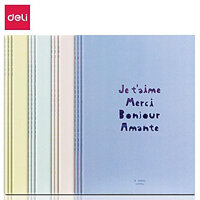 Sổ tay ghi chép khâu gáy A5 hình chữ Deli 40 trang 70g - 1 quyển - Nhiều màu - Phù hợp làm sổ kế hoach planner, viết nhật kí, sử dụng như tập vở học sinh - FA540-N07