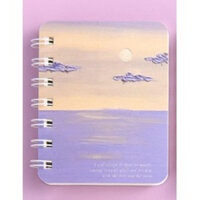 Sổ tay ghi chép lò xo mini nhỏ gọn bỏ túi, Sổ tay cute hoạt hình đẹp dễ thương 80 trang a7 có dòng kẻ Yorn- Hàng Chính Hãng - Mây hồng 02