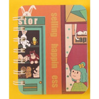 Sổ tay ghi chép lò xo mini nhỏ gọn bỏ túi, Sổ tay cute hoạt hình đẹp dễ thương 80 trang a7 có dòng kẻ Yorn- Hàng Chính Hãng - Gấu ô tô 01