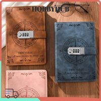 Sổ tay mật khẩu HOBBYHUB, có khóa mật khẩu Notepad 200 trang, Sổ tay nhật ký viết mượt mà A5