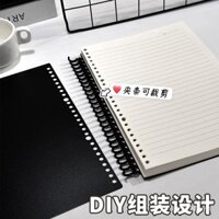 Sổ tay rời bìa cứng B5 dày, giấy rời có thể cắt rời cho học sinh trung học cơ sở và trung học phổ thông, giá trị cao, bìa đặc biệt, vòng cuộn, sách luyện thi vào đại học