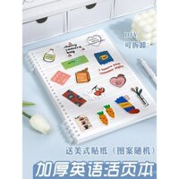 Sổ tay tiếng Anh rời chất lượng cao dày cho học sinh trung học cơ sở và trung học, điểm kiến ​​thức, sách tiếng Anh viết tay cho học sinh tiểu học, bài tập rời, sách có thể tháo rời B5, sách thực hành bốn dòng ba lưới, sách dịch thuật tiếng Anh