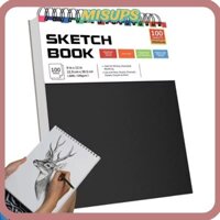 Sổ tay vẽ MISUPS, Trang bên trong trống Sách phác thảo 9x12 inch, Bìa cứng nghệ thuật Giấy vẽ tranh nghệ thuật dành cho sinh viên