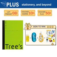 Sổ tay, vở ghi chép kẻ ngang Nhật Bản khổ B5 - PLUS - Xanh lá mạ