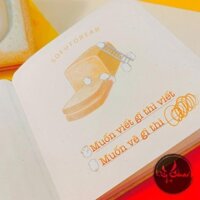 Sổ Tay, Vở Viết Cute Ghi Chép A6 Bìa Da PU Mẫu Trứng Ốp 212 Trang
