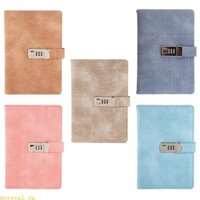 Sổ tay WER A5 có khóa mật khẩu Da chương trình nghị sự Nhật ký Tuần kế hoạch Notepad School