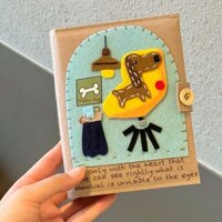 Sổ thẻ chó xúc xích vải nỉ mới, album hoạt hình bằng nỉ, sổ lưu trữ thẻ nhỏ và ảnh Polaroid.
