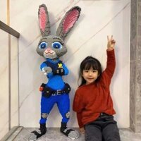 Sở thú điên Judy Rabbit City Quantu Sĩ quan cảnh sát Fox Tương thích Lego Khối xây dựng Đồ chơi