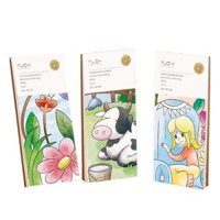 Sổ tô tranh màu cho bé 20 trang kèm bút và màu