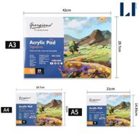 Sổ vẽ, giấy vẽ màu nước, acrylic, sổ phát thảo khổ A3A4A5 Giorgione - Sổ màu acylic,A5