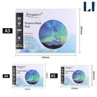 Sổ vẽ, giấy vẽ màu nước, acrylic, sổ phát thảo khổ A3A4A5 Giorgione - Sổ màu nước,A4