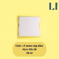 Sổ vẽ, giấy vẽ sáp màu khổ A4 A5 nhiều kích cỡ Giorgione - 20 tờ 10x10