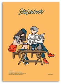 Sổ Vẽ Ký Họa Sketchbook Dạng Pad CMA Studio Giấy Italy 120gsm A4 Manga Comic - SA4PT01