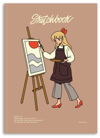 Sổ Vẽ Ký Họa Sketchbook Dạng Pad CMA Studio Giấy Italy 120gsm A4 Manga Comic - SA4PT03