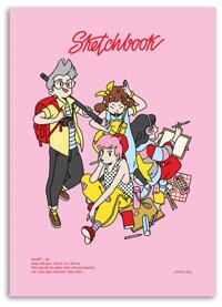 Sổ Vẽ Ký Họa Sketchbook Dạng Pad CMA Studio Giấy Italy 120gsm A4 Manga Comic - SA4PT02