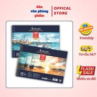Sổ vẽ lò xo màu nước Artwork A4+ - 320GSM - 25% cotton - 20 tờ; KLONG 787