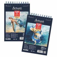 Sổ vẽ lò xo màu nước Artwork A5 - 320GSM - 20 tờ MS 785